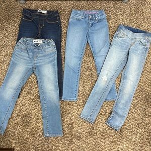 Girls 6/7 skinny jeans lot